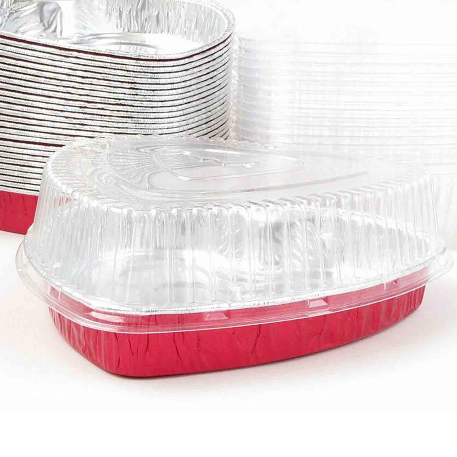 Heart Shaped Foil Pan with Dome Lid