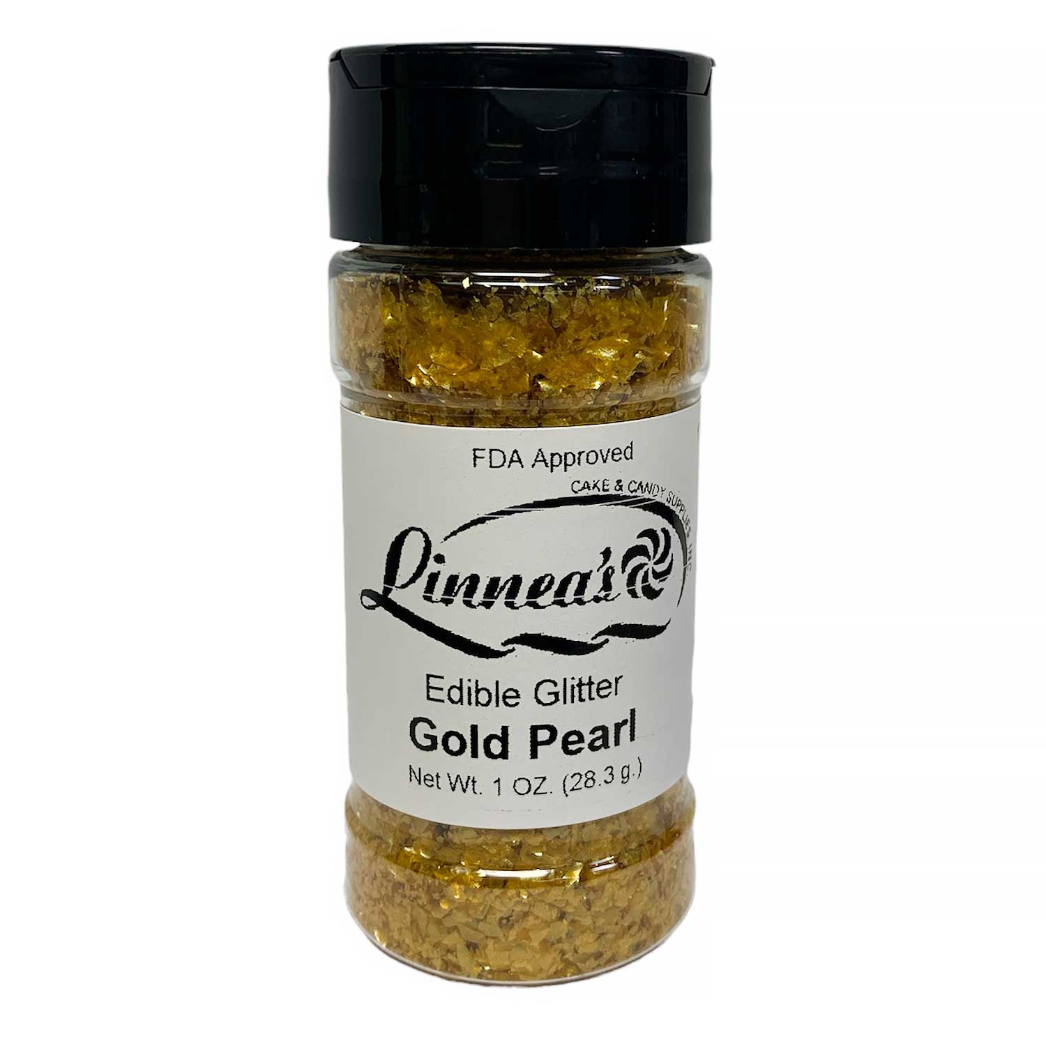 Gold Pearl Edible Glitter Flakes