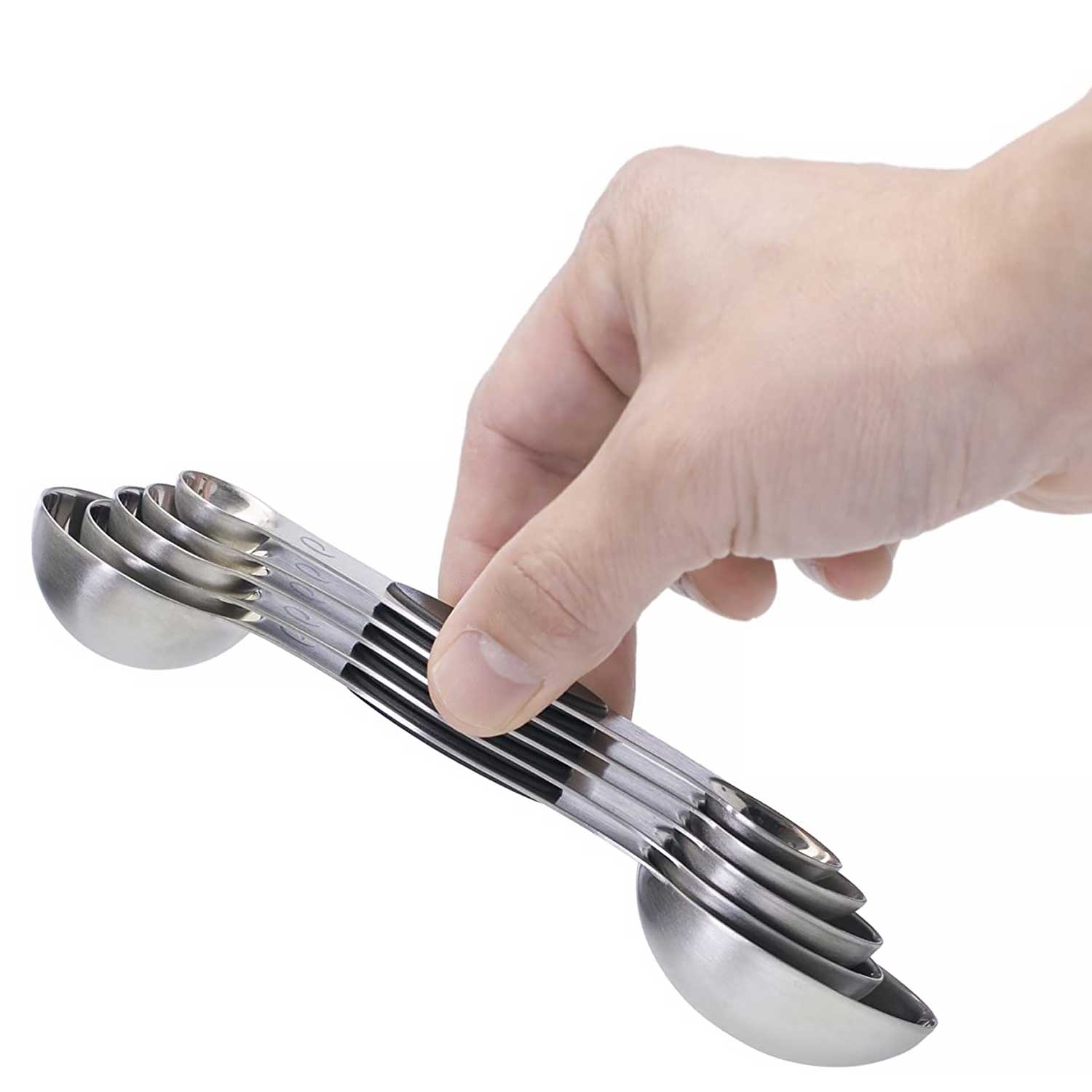 Amco Stainless Steel 6 Piece Measuring Spoon Set