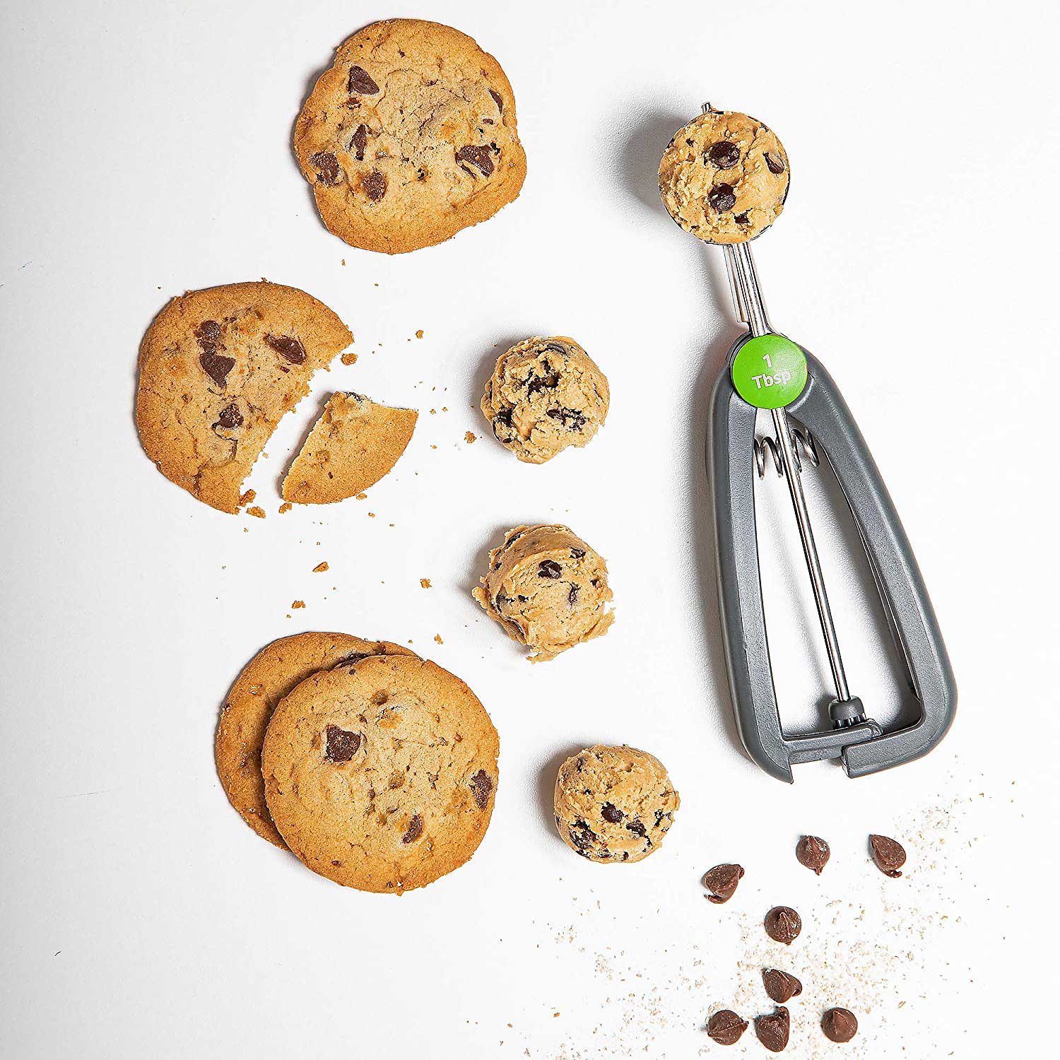 Cookie Scoop w/ Plastic Handle - 3 Tablespoon - Country Kitchen