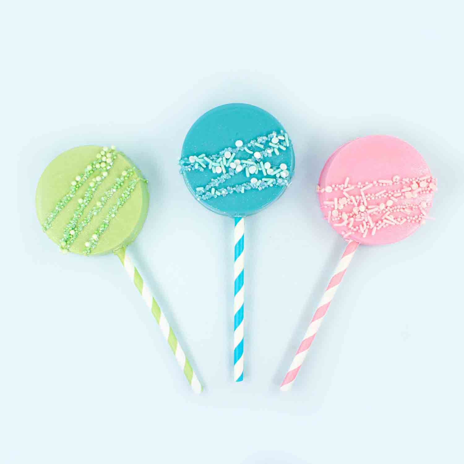 World Map Lollipop Chocolate Candy Mold #3320 - Clear Plastic Mold For Candy Making